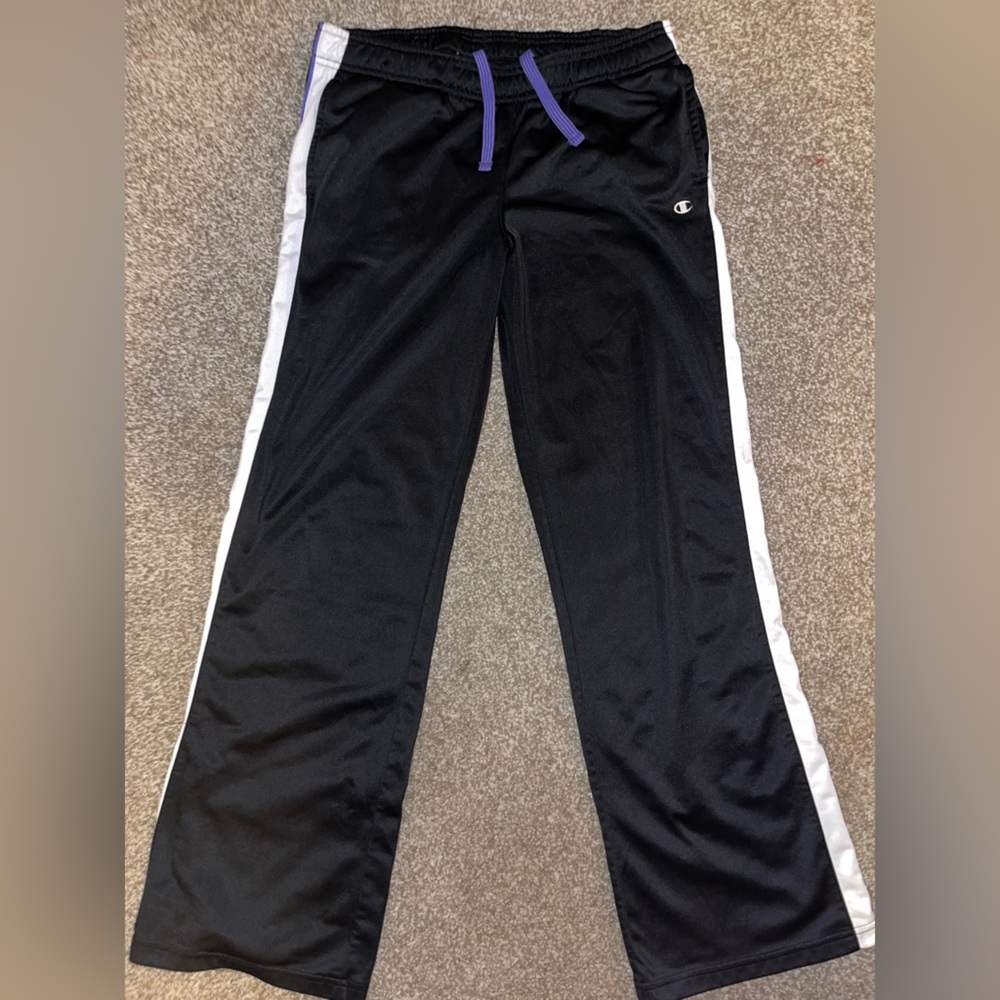 Champion Black and White Track Pants